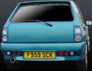 Vauxhall Nova rear bumper