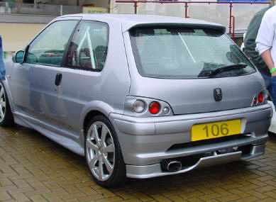 Body styling afterburner rear lights for the peugeot 106