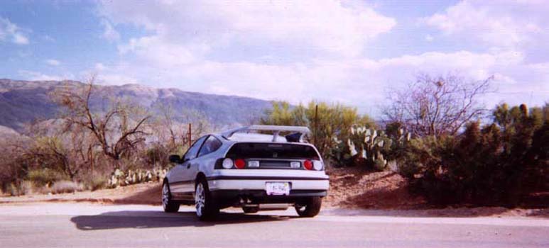 Honda crx in the desert Afterburner lights