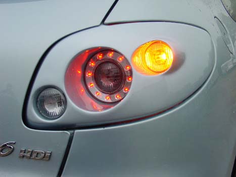 Peugeot Afterburner rear lights