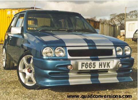 quad conversions show Vauxhall Nova GTE